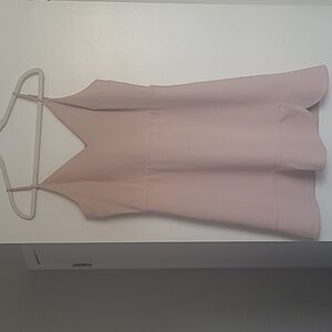 Express Pink Cream Zip-Up Dress - Large